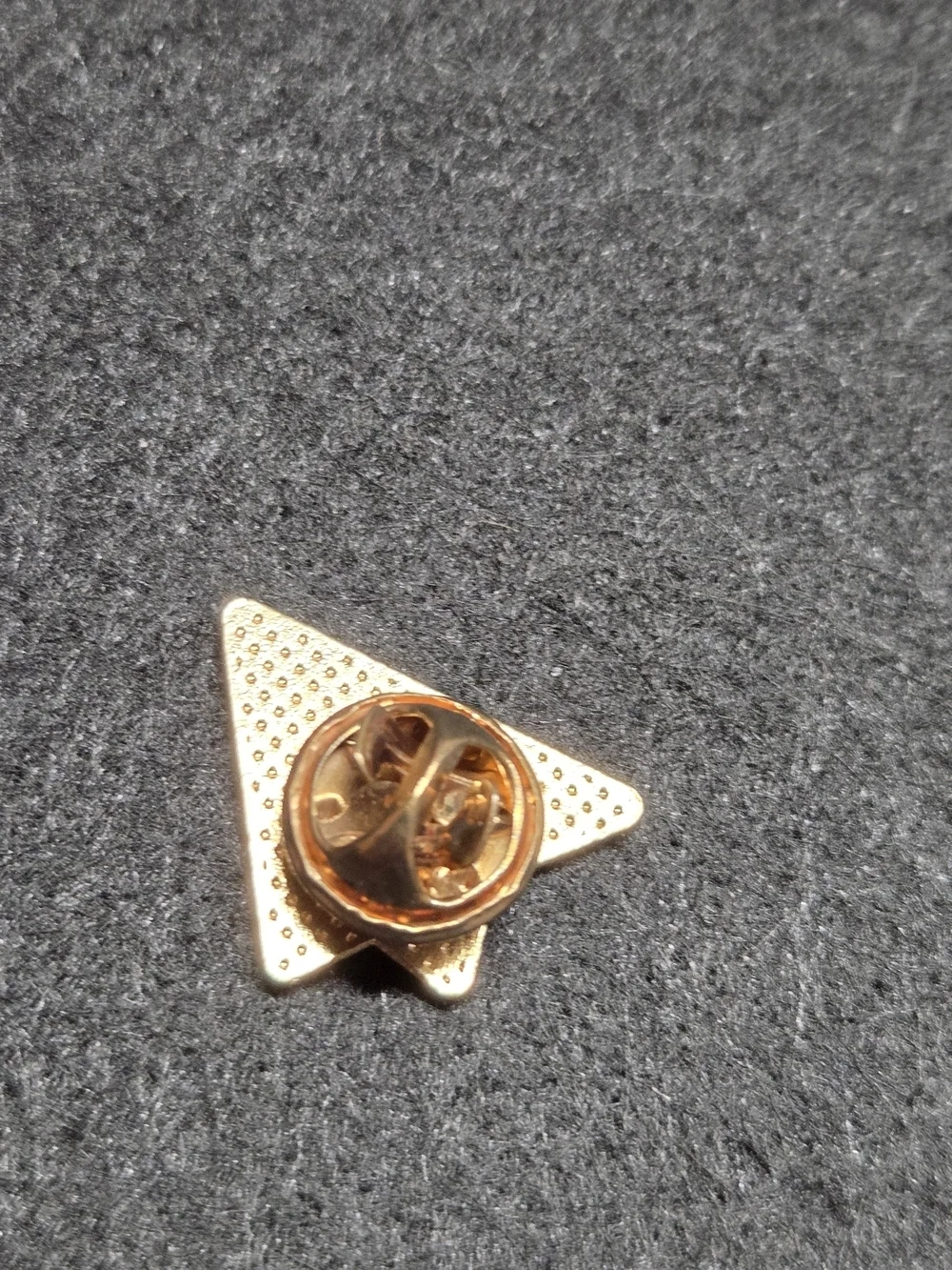 **Enamel Paper Airplane Lapel Pin - White & Blue**